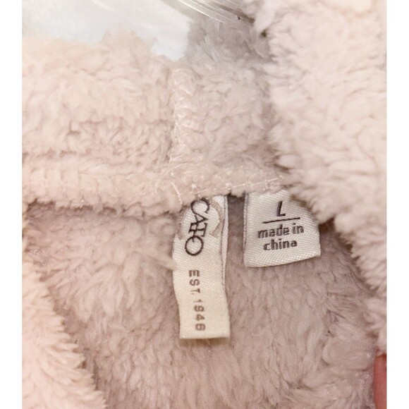 Cato Fuzzy Ivory Pullover Size Large - Picture 2 of 5